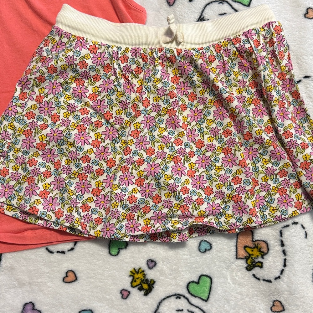 Floral Kids Skort and tank set - Picture 7 of 8